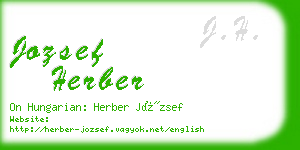 jozsef herber business card